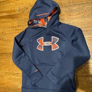 Under Armour Blue and Orange Hoodie Sweatshirt